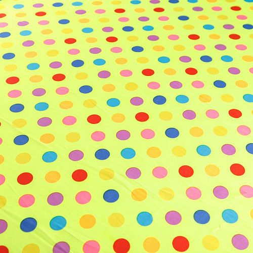 Шифон К33-057 неоновый желтый принтованный