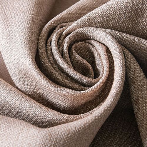 Ткань портьерная лен h-300 см 05-02-11498 бежевый однотонный