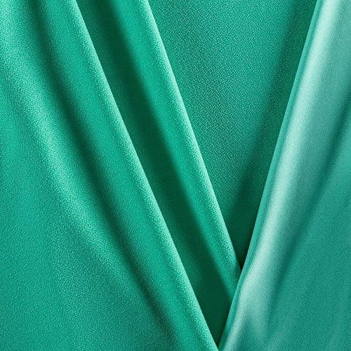 Джерси-креп 014-03738 морской зеленый однотонный