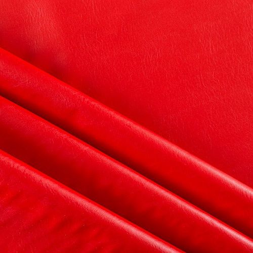 Экокожа К09-160 оранжево-красный однотонный