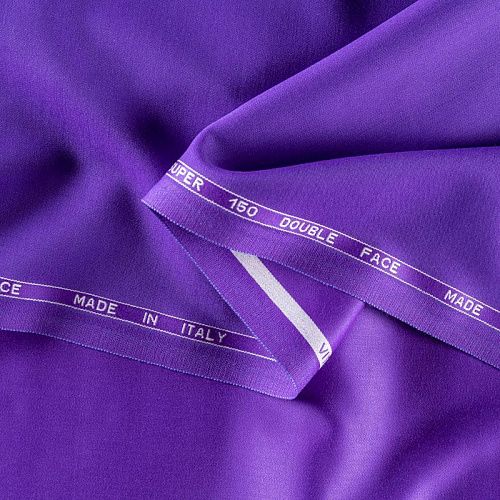Ткань костюмная К06-185 фиолетовый однотонный