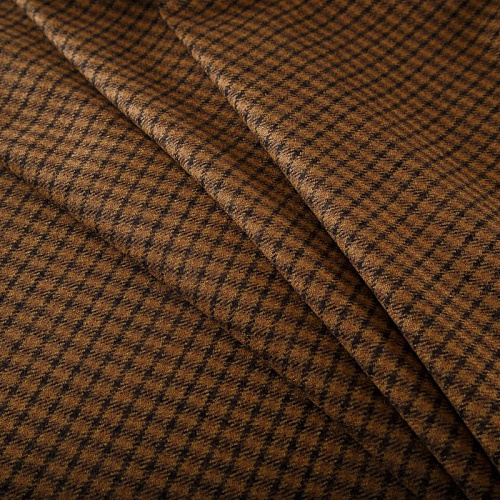 Шерсть дублированная Yves Saint Laurent 066-16525 коричневый принтованный