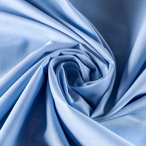 Поплин ш.275 см К30-369 голубой однотонный