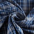 Ткань костюмная 025-05716 серо-синий клетка