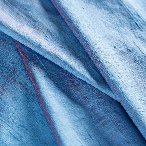 Дикий шелк 016-04875 голубой с фуксией хамелеон