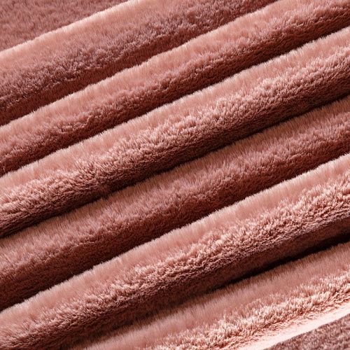 Мех искусственный 037-04422 розовый антик однотонный