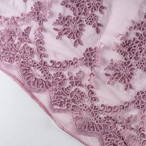 Гипюр К12-168 розовый антик