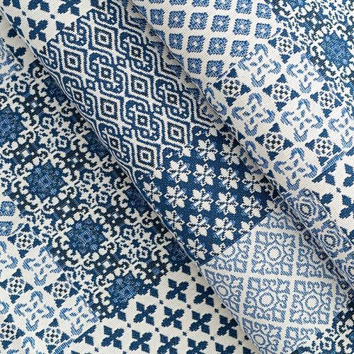 Гобелен гостиный 513-02-38 голубой печворк