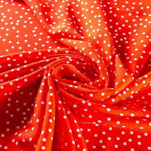 Штапель 069-01481 красный принтованный