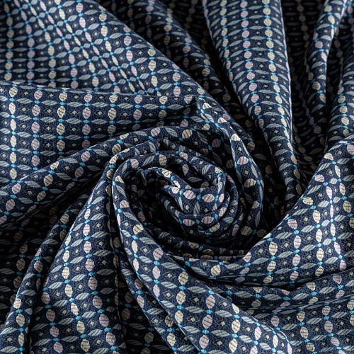 Жаккард К15-341 серо-синий