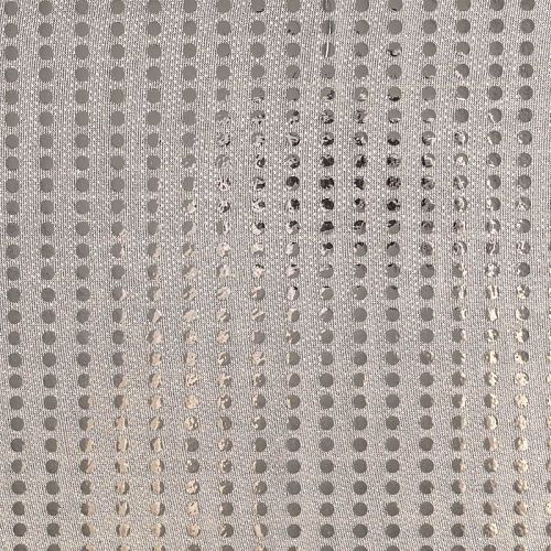 Пайетки на трикотаже К33-1017 белый с серебром