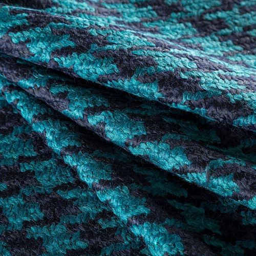 Букле К35-0116 черно-бирюзовый