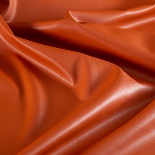 Экокожа-замша стрейч 070-19905 рыжий однотонный