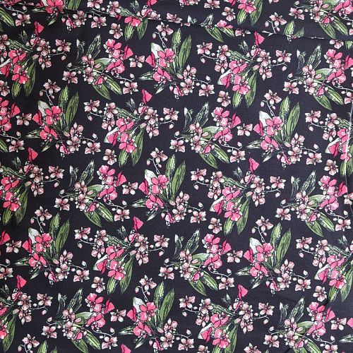 Коттон 063-08206 черный принтованный