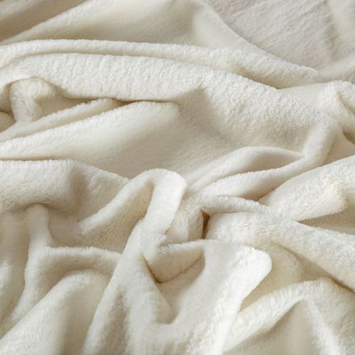 Мех искусственный 037-04420 молочный однотонный