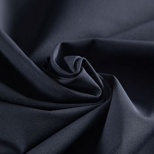 Ткань плащевая стрейч 042-20785 черный однотонный