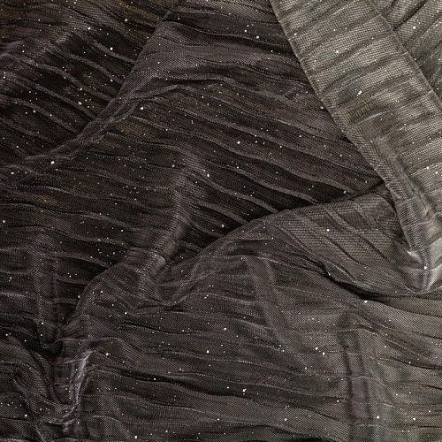 Трикотаж-гофре с люрексом К33-060 серебристо-лиловый