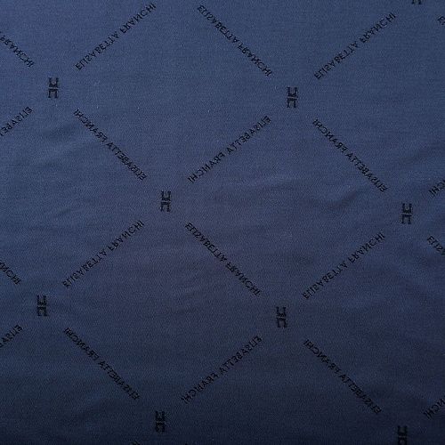 Ткань подкладочная 045-06172 темно-синий жаккардовый