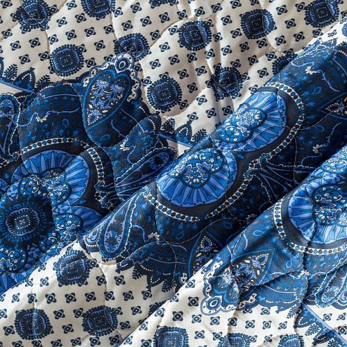 Ткань курточная 2-х сторонняя 033-03869 молочный принтованный