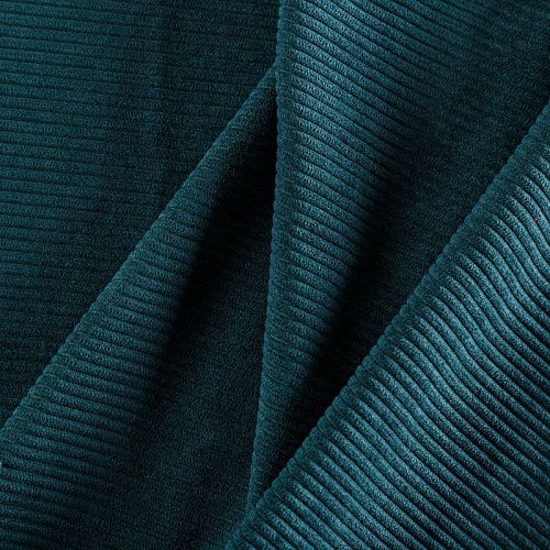 Вельвет 008-06498 сине-зеленый однотонный