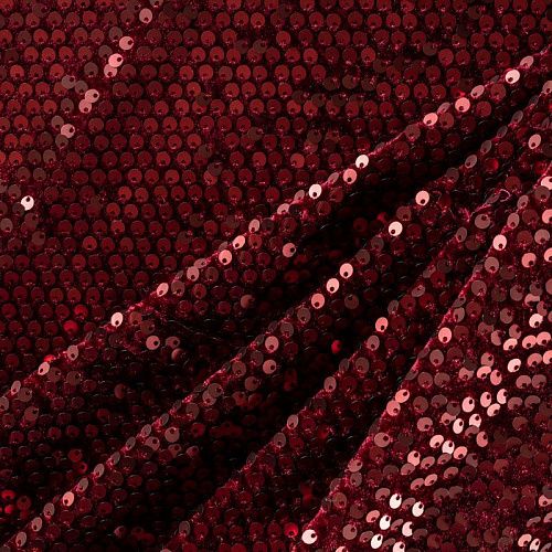 Бархат с пайетками К24-046 гранатовый