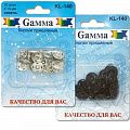 Кнопки пришивные Gamma 14 мм металл 10 шт KL-140-ч черный