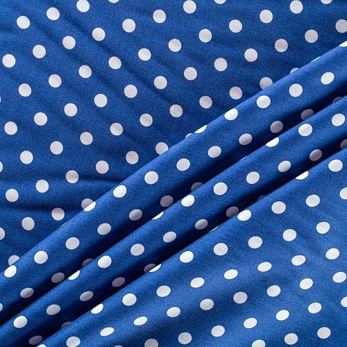 Штапель 069-01371 синий принтованный