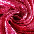 Ткань с пайетками 055-03056 фуксия однотонный
