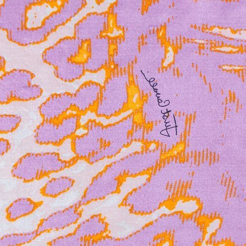 Платок шифоновый 140х140 см 510715 лавандово-оранжевый