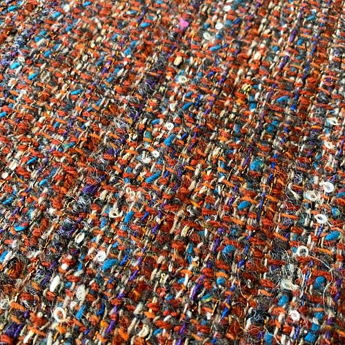 Твид шанель К17-173 терракотовый мультиколор