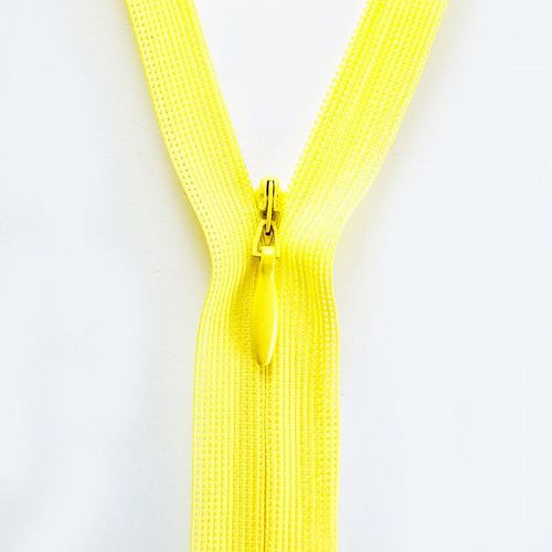 Молния спираль потайная 20 см на сетч.тесьме н/р желтый G013P-20-340