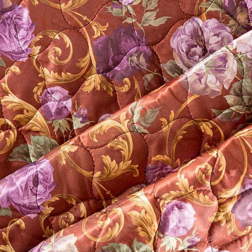 Ткань курточная 2-х сторонняя 033-03817 коричневый принтованный