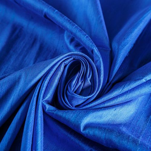 Дикий шелк 016-04742 синий электрик однотонный