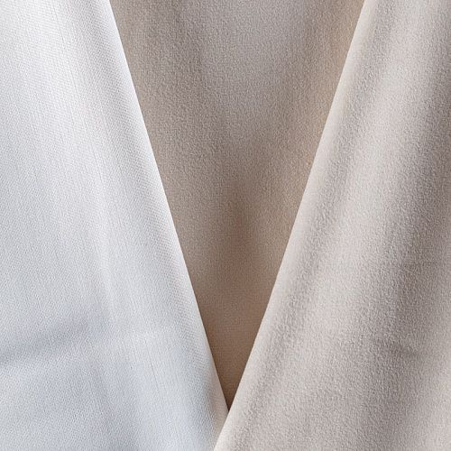 Ткань мебельная микровелюр 09-02-08996 сливочный однотонный