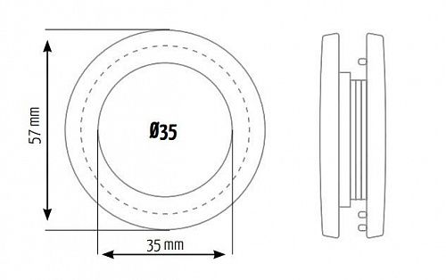 Люверсы d 35 мм с многоуровневым замком 109-35-МЗ/3 матовое серебро 