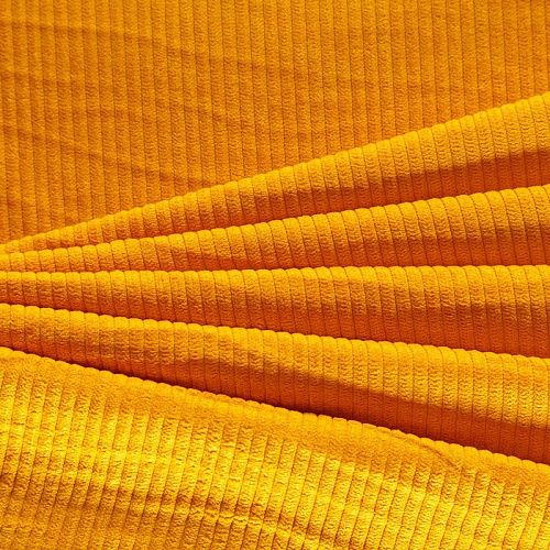 Вельвет 008-05628 шафрановый однотонный