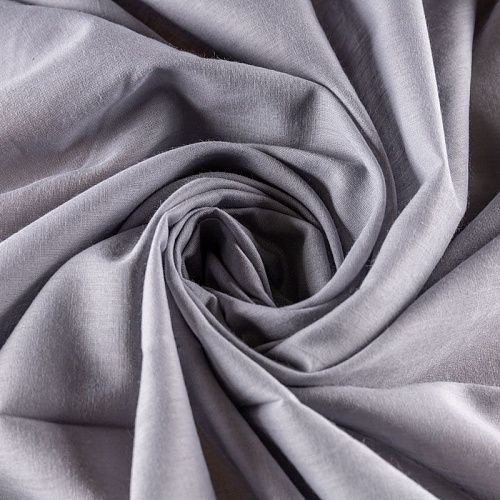 Хлопок-вуаль К28-740 серый однотонный