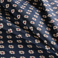 Коттон стрейч 063-11956 темно-синий принтованный