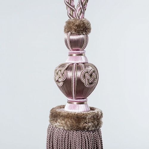 Кисть-подхват L95см 102-MB970Y-1437 лилово-бежевый