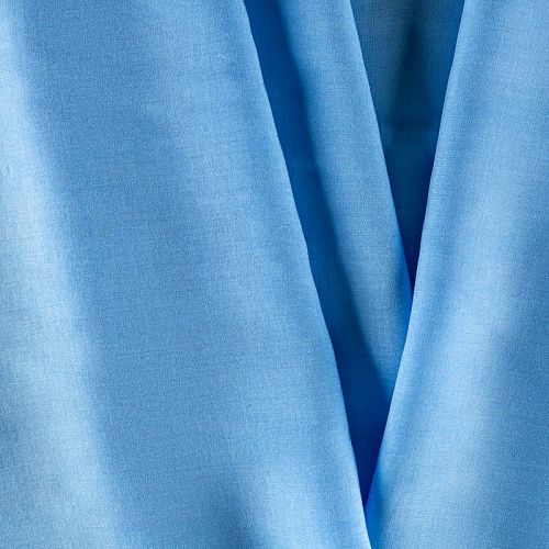 Штапель К33-630 небесно-голубой однотонный