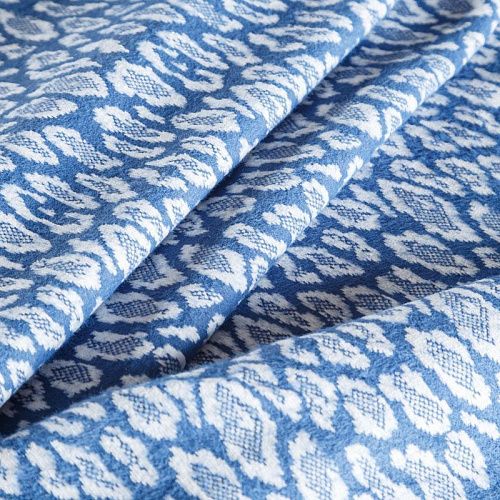 Пальтовый трикотаж 040-06040 сине-голубой