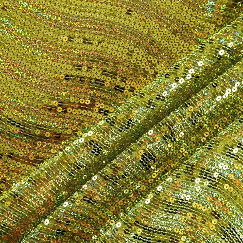 Ткань с пайетками 055-04094 грушевый однотонный