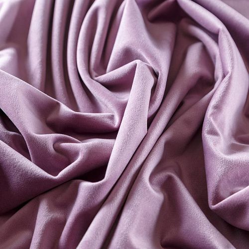 Ткань портьерная бархат h-300 см 09-02-04519 розовато-лиловый однотонный