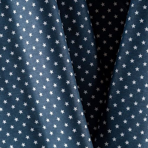 Бязь 007-00672 темно-синий принтованный