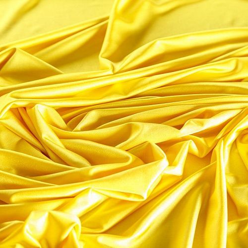 Трикотаж 056-07303 ярко-желтый однотонный