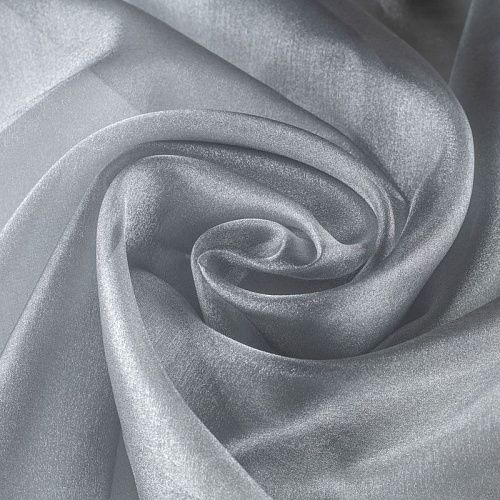 Органза К33-992 серый однотонный