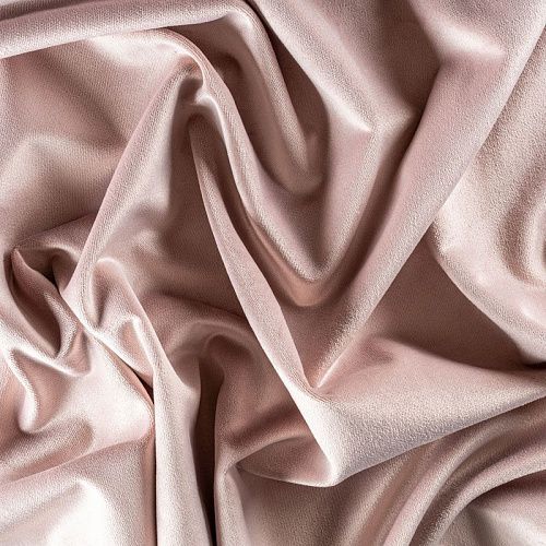 Ткань портьерная бархат 529-02-151 жемчужно-розовый однотоный