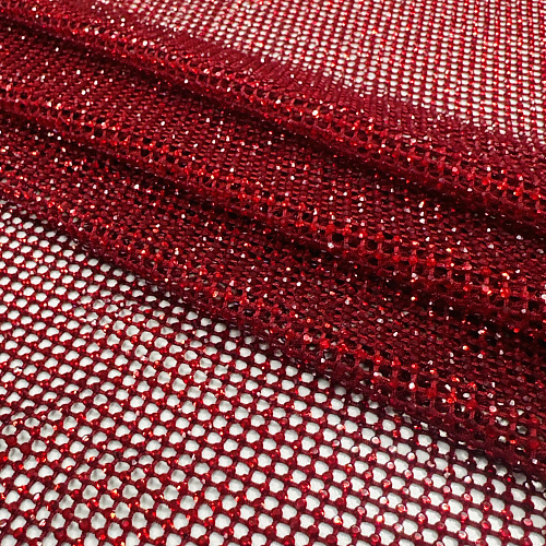 Сетка со стразами Swarovski 050-20875 вишневый