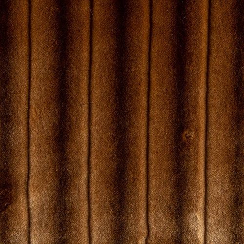 Мех искусственный К36-257 медово-коричневый принтованный