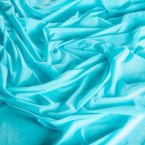 Сетка трикотажная 050-02407 мятно-бирюзовый однотонный